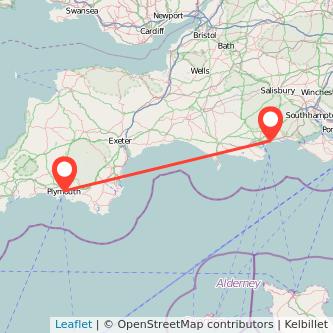 Plymouth Bournemouth train map