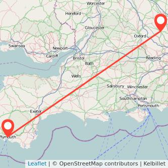 Plymouth Aylesbury bus map