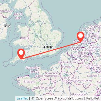 Plymouth Rotterdam train map