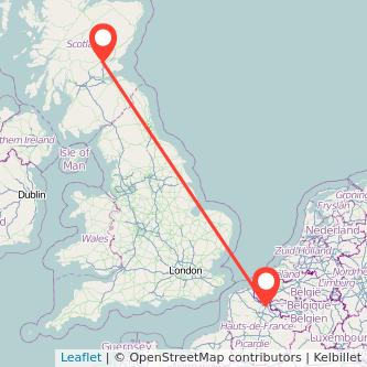 Perth Lille train map