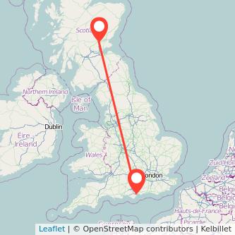 Perth Portsmouth train map