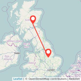 Perth Grantham train map