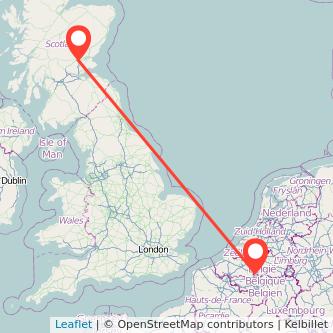 Perth Brussels train map