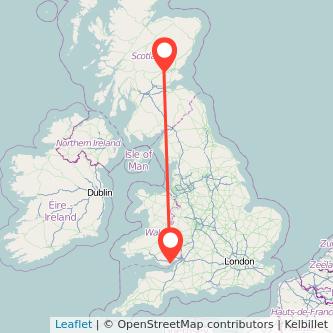 Perth Cardiff bus map