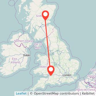 Perth Bristol bus map