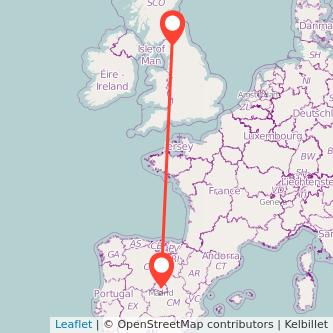 Penrith Madrid train map