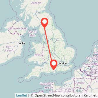 Penrith Southampton train map