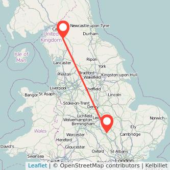 Penrith Northampton bus map