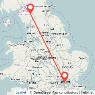 Penrith London train map