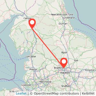 Penrith Leeds train map