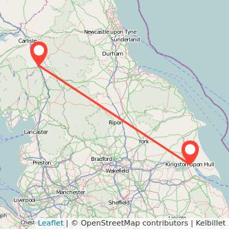 Penrith Hull train map