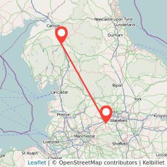 Penrith Huddersfield train map
