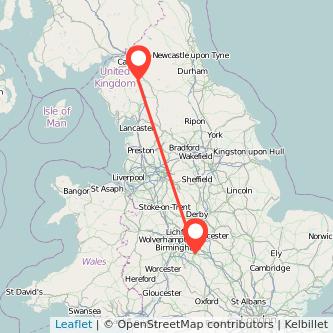 Penrith Coventry bus map