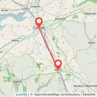 Penrith Carlisle bus map