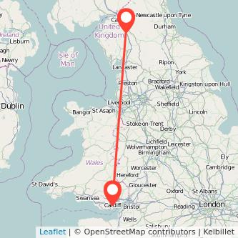 Penrith Cardiff train map