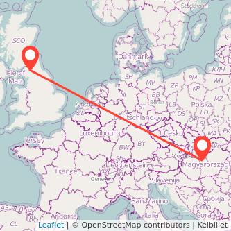 Penrith Budapest bus map