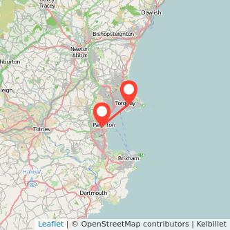 Paignton Torquay train map