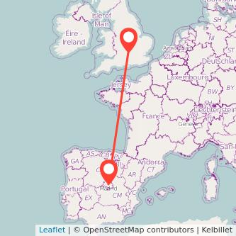 Oxford Madrid bus map