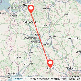 Oxford Macclesfield train map