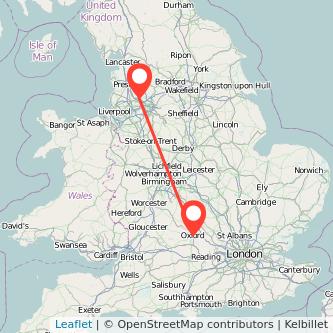 Oxford Bolton bus map