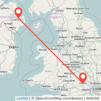 Oxford Belfast bus map