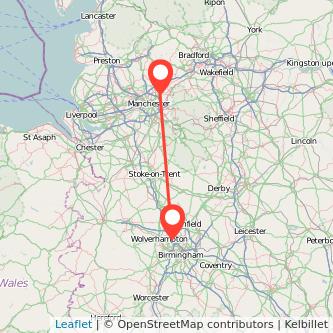 Oldham Walsall bus map