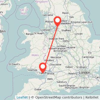 Oldham Cardiff bus map