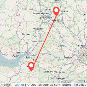 Nuneaton Castle Cary train map