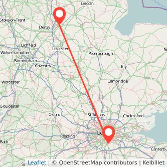 Nottingham Croydon bus map