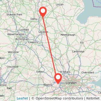 Nottingham Windsor train map