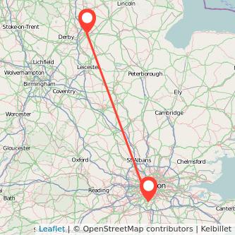 Nottingham Sutton train map