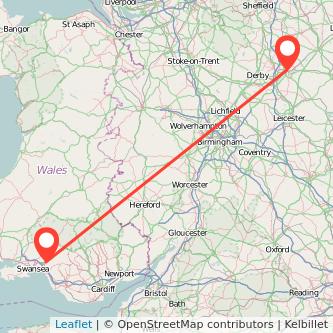 Nottingham Neath train map