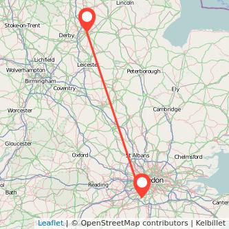 Nottingham Epsom train map