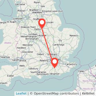 Nottingham Crawley bus map