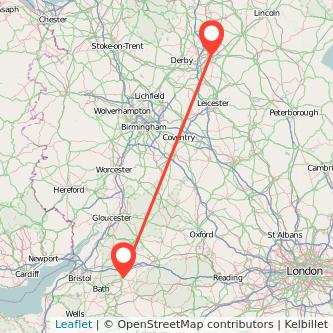 Nottingham Chippenham train map