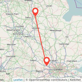 Nottingham Beaconsfield train map