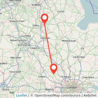 Nottingham Aylesbury train map