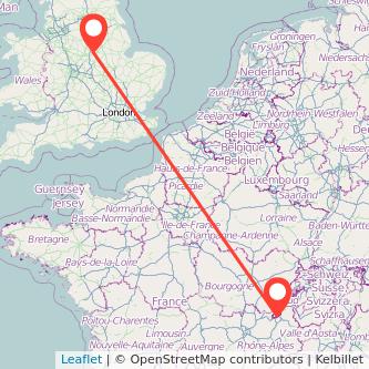 Nottingham Geneva train map