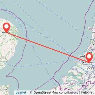 Norwich Rotterdam bus map