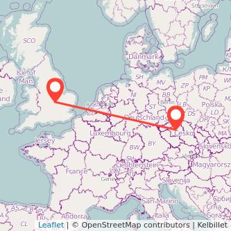 Northampton Prague bus map