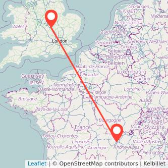 Northampton Lyon train map