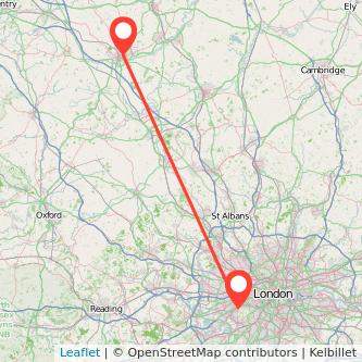 Northampton Richmond train map