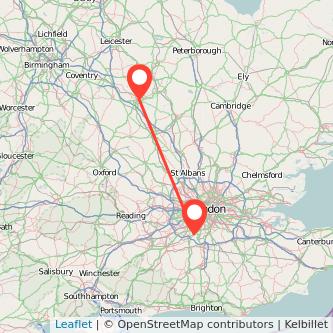 Northampton Epsom train map