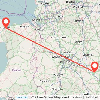 Northampton Bangor bus map