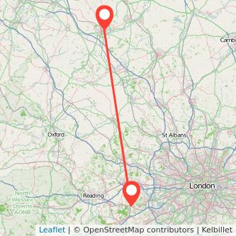 Northampton Ascot bus map