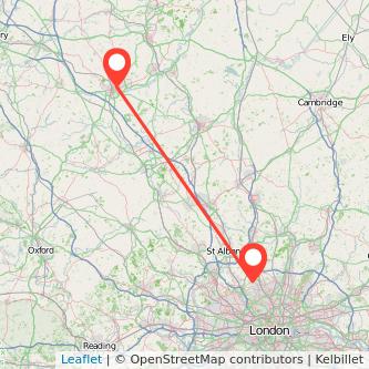 Northampton High Barnet bus map