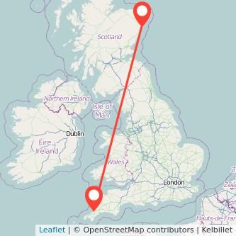 Newquay Aberdeen bus map