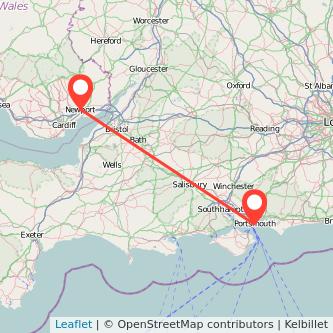 Newport Portsmouth train map