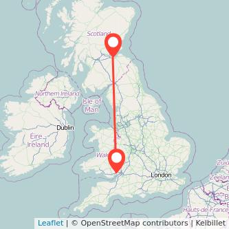 Newport Edinburgh train map