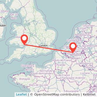 Newport Brussels bus map